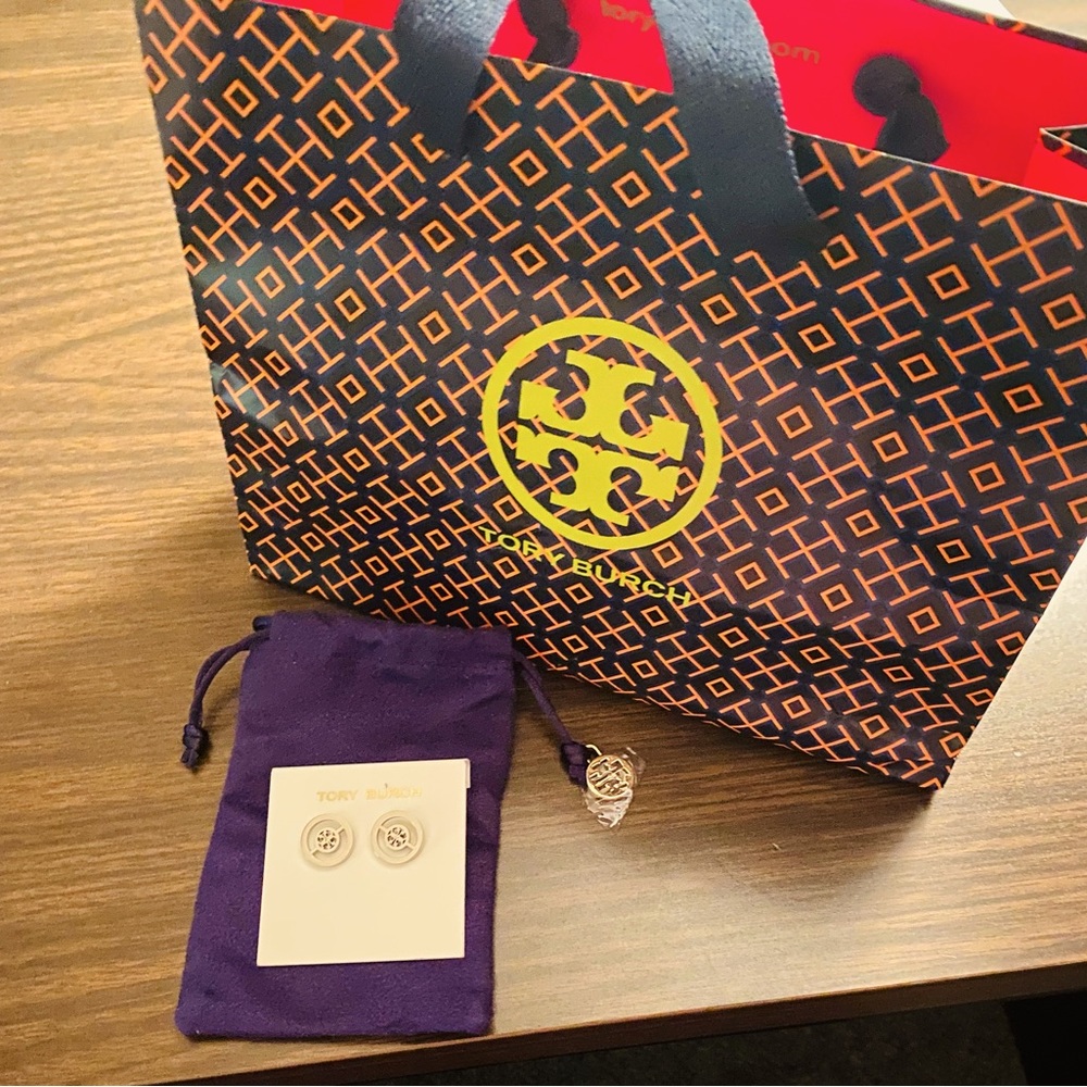 Tory Burch circle stud earrings